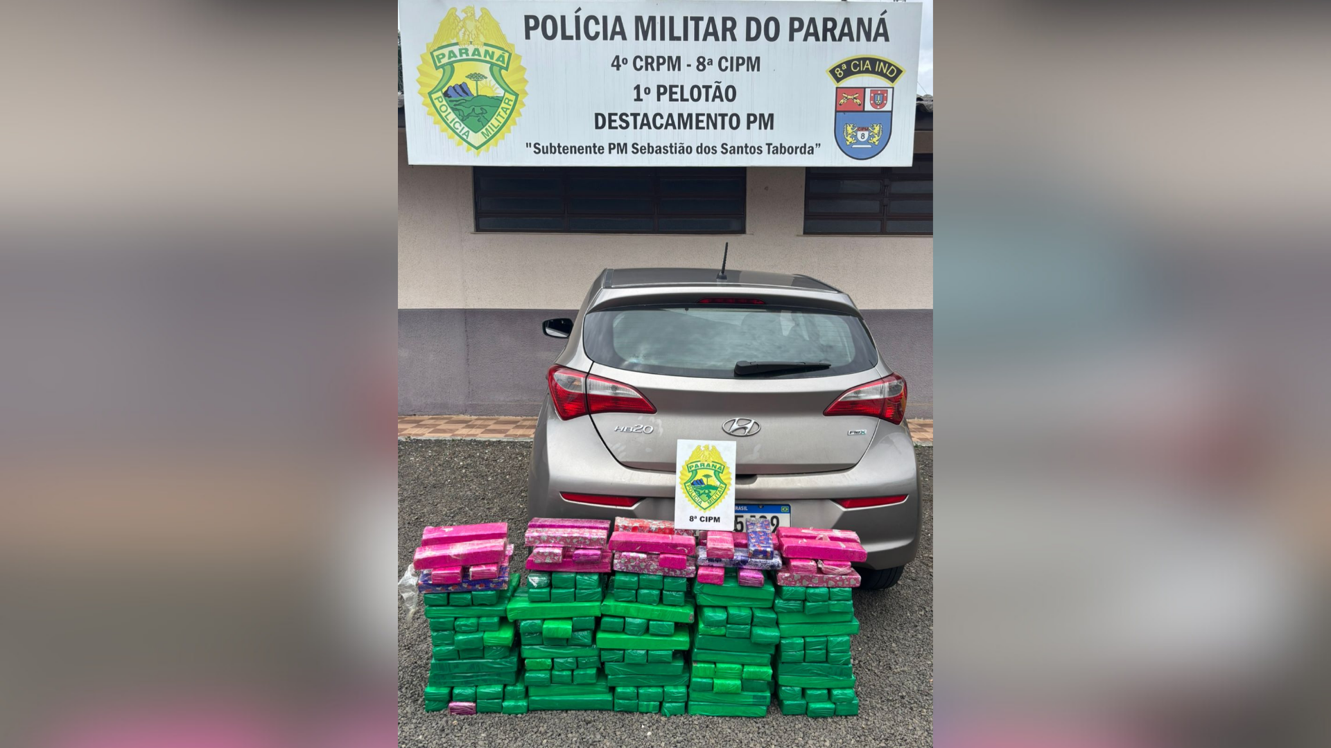 droga apreendida Inácio Martins