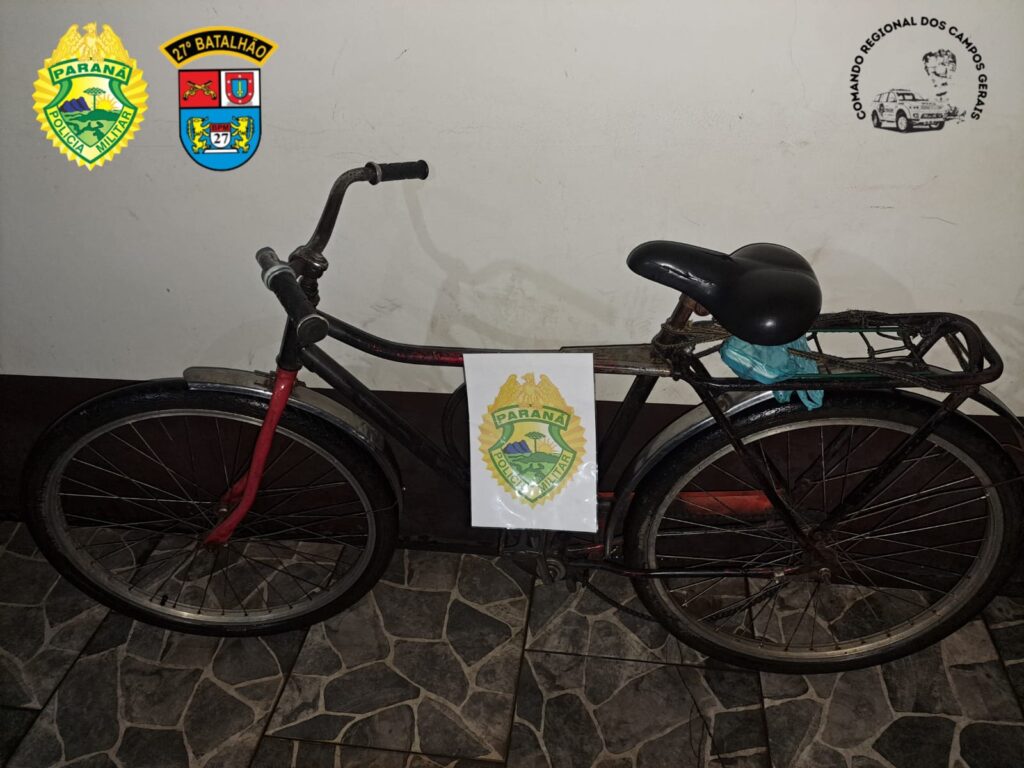 Bicicleta recuperada em Cruz Machado