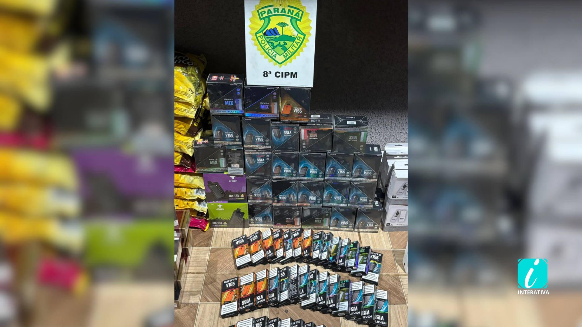 Casal é preso com cigarros eletrônicos e mercadorias estrangeiras