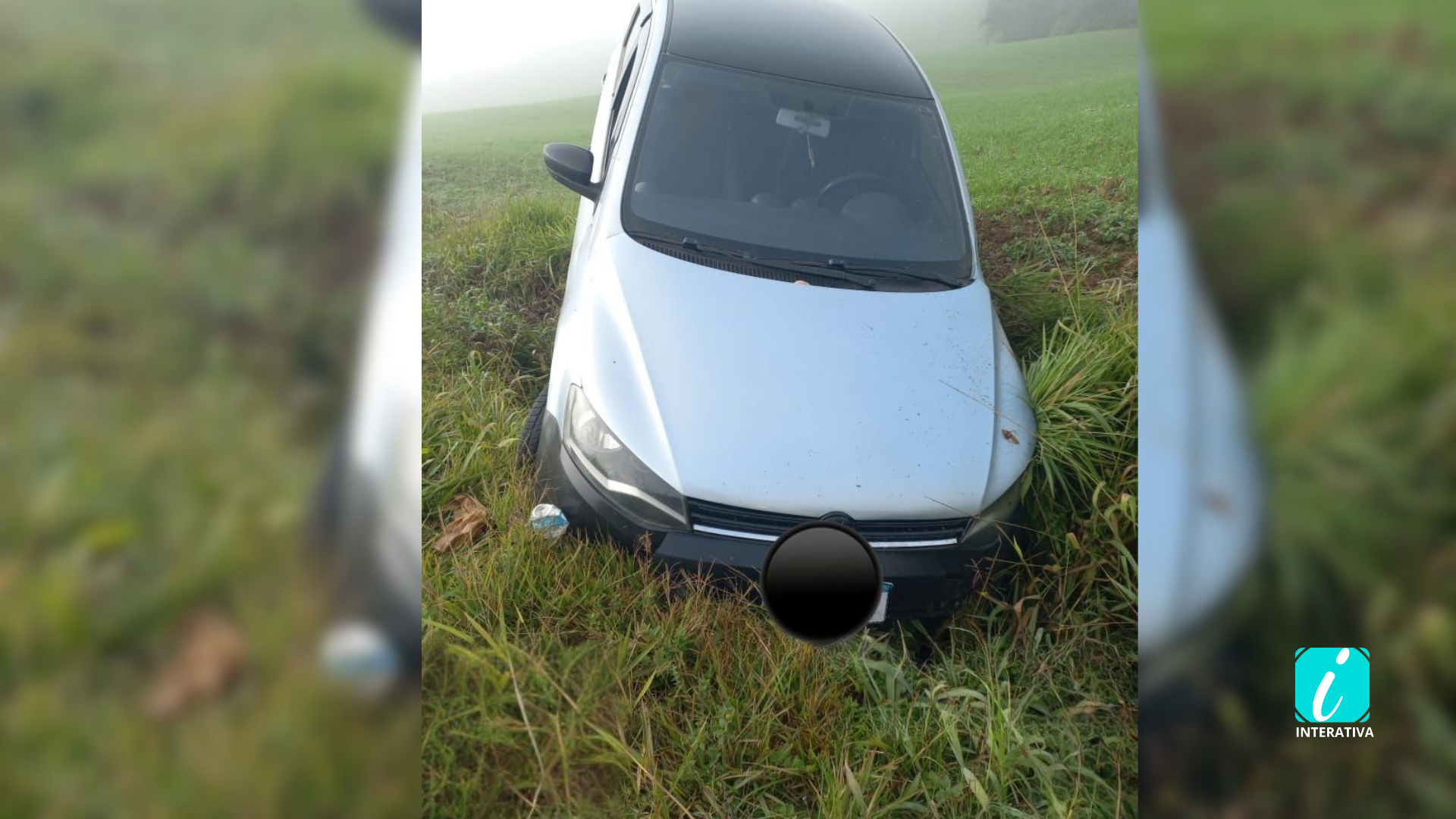 Motorista fica ferida após saída de pista na PR-364 entre Irati e Inácio Martins