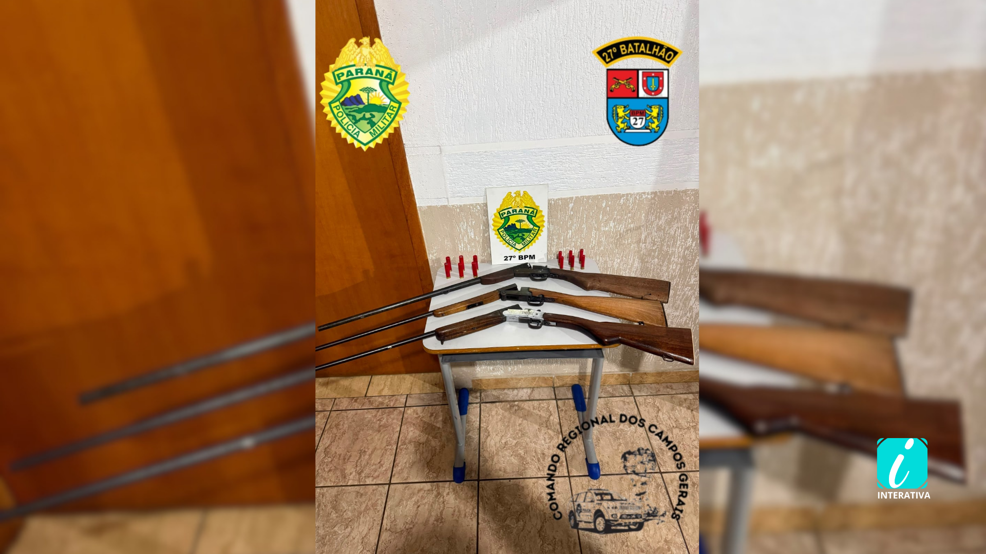Polícia Militar apreende três armas de fogo e prende homem em Cruz Machado