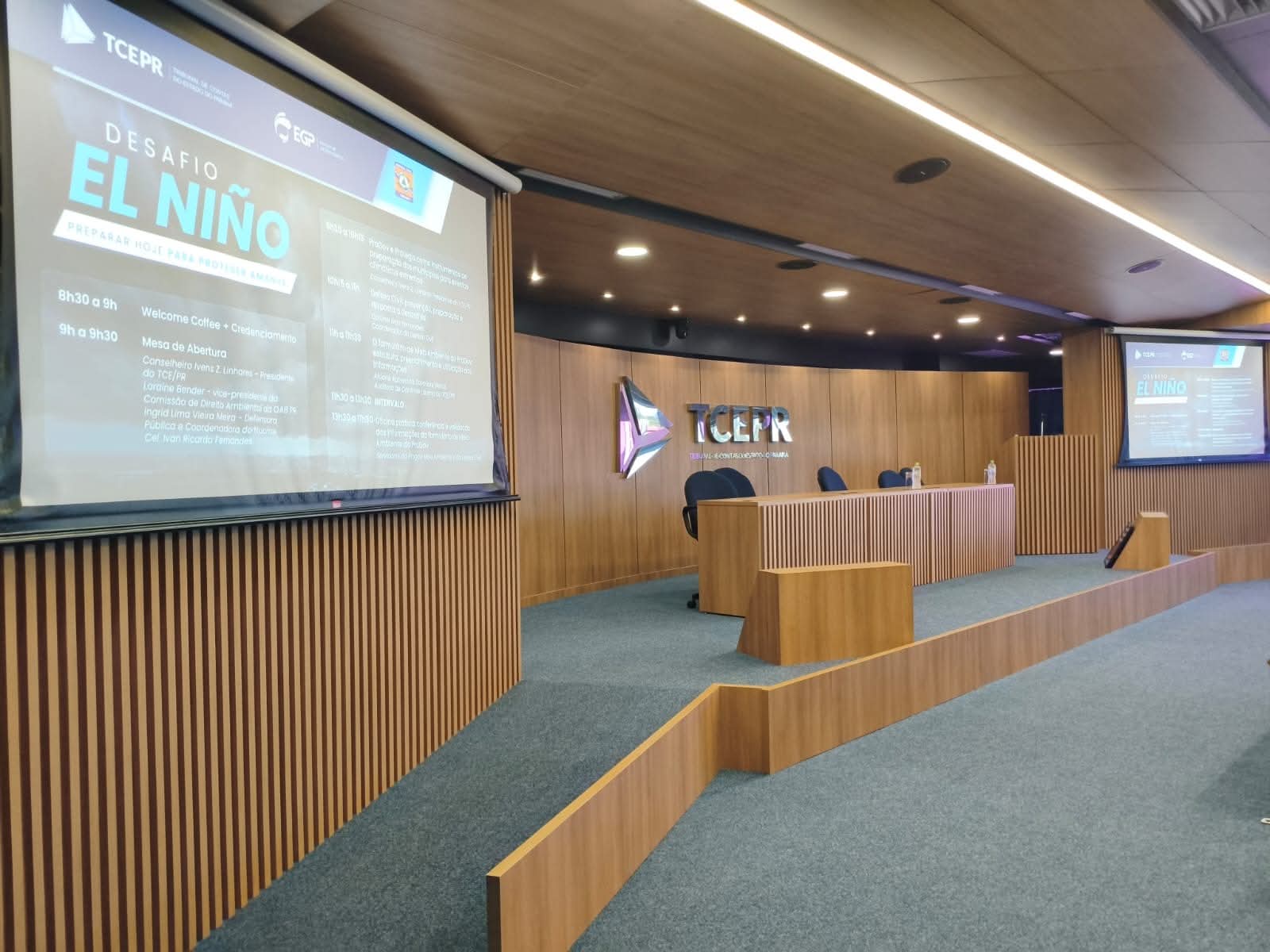 Câmara de Inácio Martins participa de evento do TCE-PR sobre preparação para o El Niño