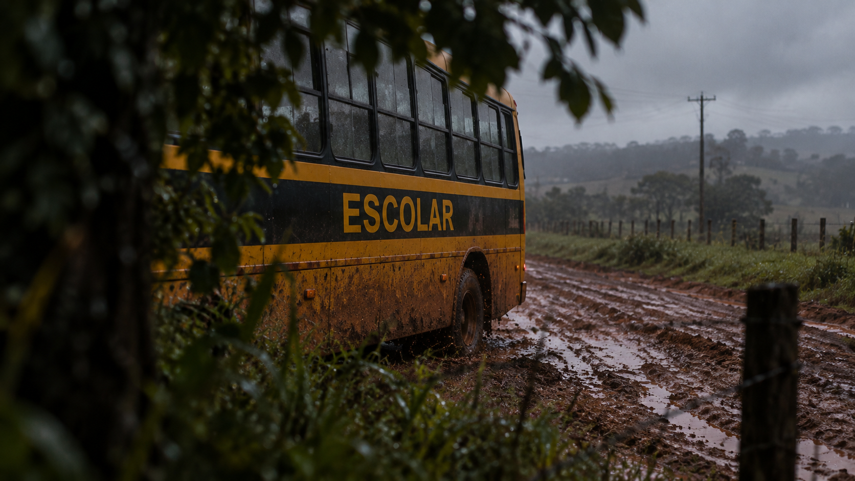 Chuvas afetam estradas e aulas são suspensas em quatro escolas do campo de Inácio Martins
